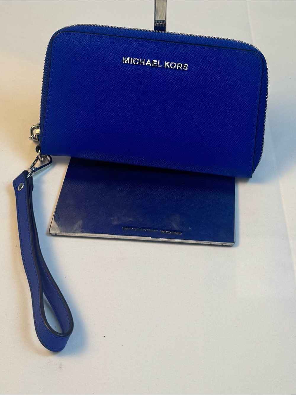 Michael Kors Cobalt Blue Zip-Around Wallet - Picture 5 of 7